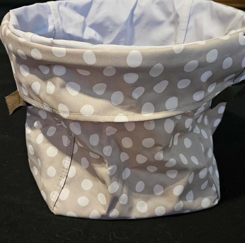 Thirty One Mini Collapseable Storage Tote 8x8" Perfect For Car, Nusery, Office